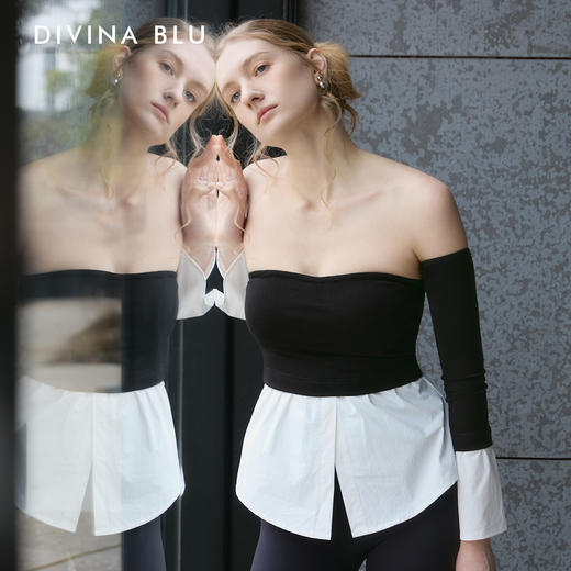 DIVINA BLU 马赛系列 迪唯纳拼接裹胸M135 商品图0