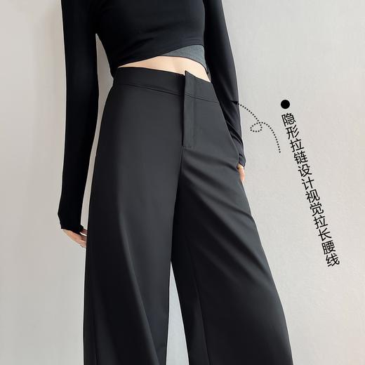「高腰阔腿超模裤」显瘦阔腿 隐形拉链 视觉拉长腰线 轻薄舒适百搭 商品图3