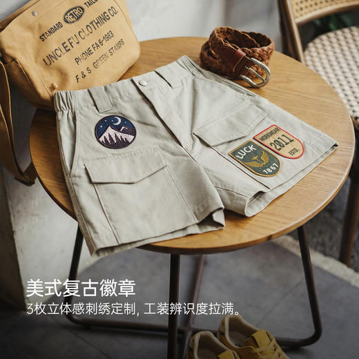 马登美式复古四分A字版直筒显瘦可外穿休闲工装短裤女士热裤夏季 商品图2