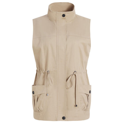 女士马甲春秋外穿2026新款妈妈纯棉大码马夹背心外套坎肩上衣薄款 商品图4