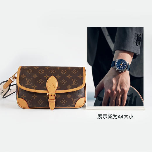 【95新】LV路易威登DIANE手袋M45985老花黑肩带DIANE法棍包单肩包女士160326AK02 商品图8