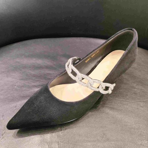 LFGJ X0301时尚丝绒小猫跟 商品图0