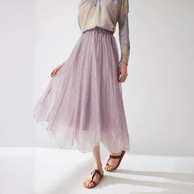 下单3-7天发货！ORIGNAL&CO 花瓣不规则半裙 裙身垂坠有韵律感 低调吸睛翩若惊鸿 三层面料叠加不透 亲肤柔软