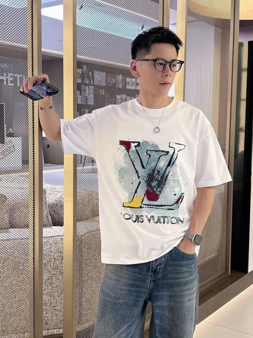 马户牌泼墨涂鸦牙刷绣字母短袖 商品图0
