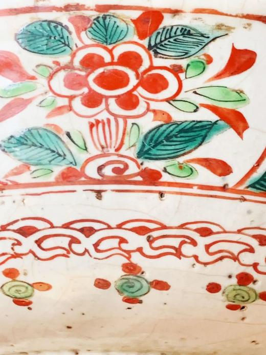 漳州窑红绿彩绘花鸟碗，顺丰包邮 商品图11