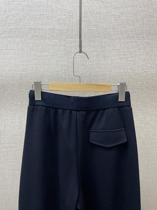 藏青色直筒弯刀裤 商品图4