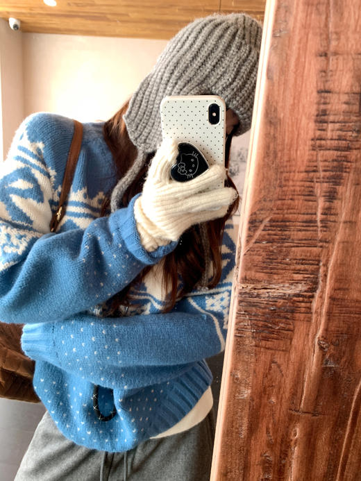 <曾小咸推荐>3.22现货秒杀 ！微信超特价！韩系撞色蝴蝶结毛衣 日常189.99 立减100 秒杀89.99！！ 商品图5