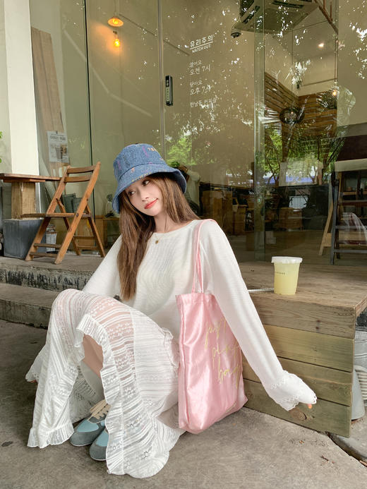 <曾小咸推荐>3.21现货秒杀 ！微信超特价！韩系花边长袖防晒T恤 日常149.99 立减80 秒杀69.99！！ 商品图8