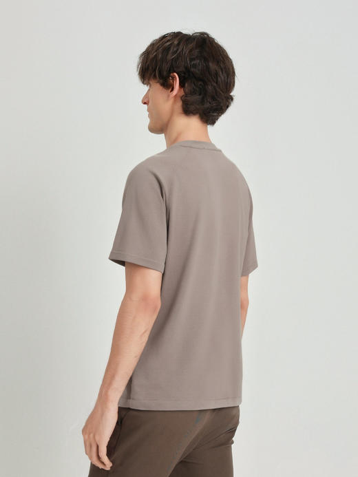 callisto卡其插肩款款式弹力棉T恤 商品图4