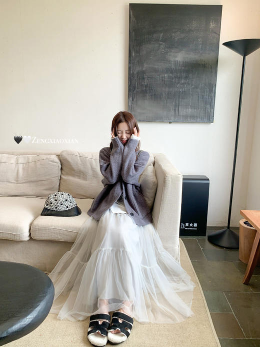 <曾小咸推荐>3.22现货秒杀 ！微信超特价！韩系2色超仙网纱半身裙 日常179.99 立减100 秒杀79.99！！ 商品图7