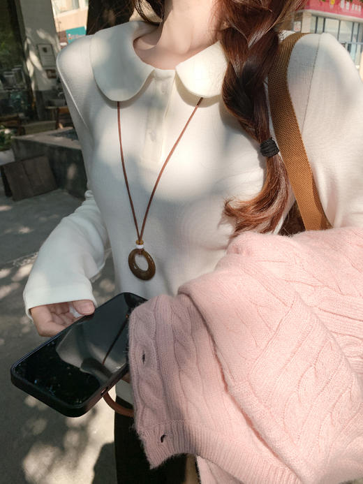 <曾小咸推荐>3.22现货秒杀 ！微信超特价！韩系娃娃领打底长袖 日常109.99 立减40 秒杀69.99！ 毛衣开衫 秒杀89.99！休闲裤 秒杀99.99！ 商品图5