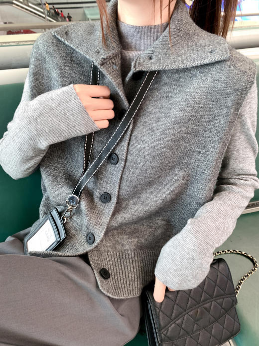 <曾小咸推荐>3.22现货秒杀 ！微信超特价！两穿高领毛织马甲背心 日常169.99 立减90 秒杀79.99！！抽绳直筒西装裤（加厚）秒杀89.99！！ 商品图11