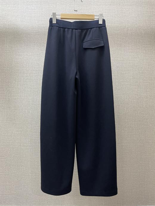 藏青色直筒弯刀裤 商品图5