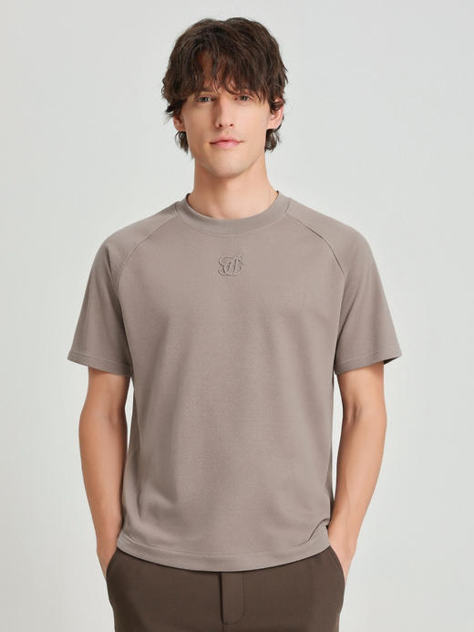 callisto卡其插肩款款式弹力棉T恤 商品图2