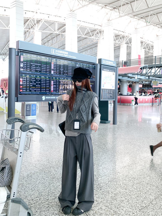 <曾小咸推荐>3.22现货秒杀 ！微信超特价！两穿高领毛织马甲背心 日常169.99 立减90 秒杀79.99！！抽绳直筒西装裤（加厚）秒杀89.99！！ 商品图5