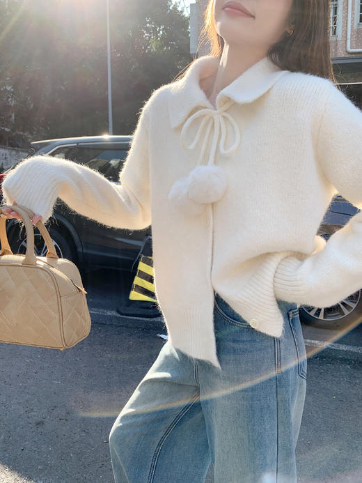 <曾小咸推荐>3.22现货秒杀 ！微信超特价！韩系翻领针织开衫 日常209.99 立减120 秒杀89.99！！加绒牛仔裤 秒杀99.99！！ 商品图8