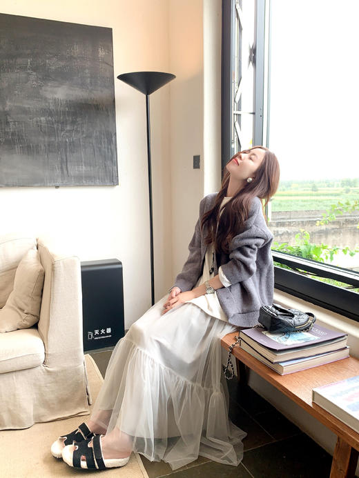 <曾小咸推荐>3.22现货秒杀 ！微信超特价！韩系2色超仙网纱半身裙 日常179.99 立减100 秒杀79.99！！ 商品图8