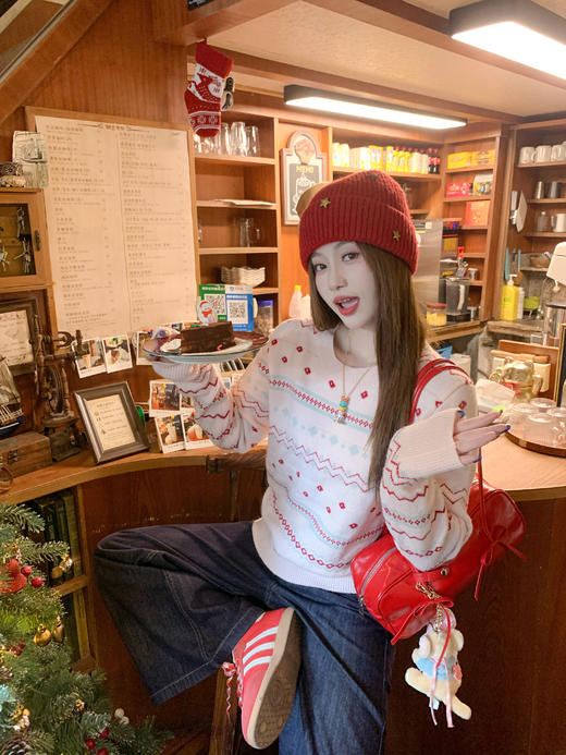 <曾小咸推荐>3.22现货秒杀 ！微信超特价！浅粉色提花毛衣 日常189.99 立减100 秒杀89.99！！ 商品图11