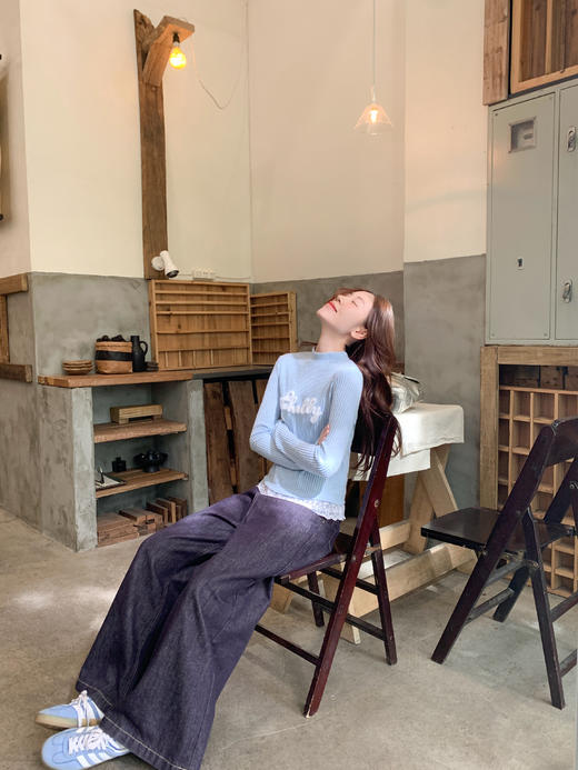 <曾小咸推荐>3.22现货秒杀 ！微信超特价！韩系蕾丝边针织衫t 日常119.99 立减60 秒杀59.99！！ 商品图7