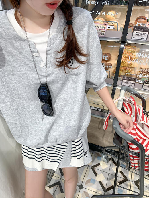 <曾小咸推荐>3.21现货秒杀 ！微信超特价！假两件刺绣长袖T 日常189.99 立减100 秒杀89.99！！ 商品图7