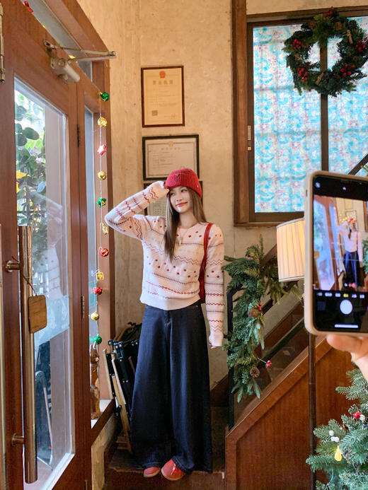 <曾小咸推荐>3.22现货秒杀 ！微信超特价！浅粉色提花毛衣 日常189.99 立减100 秒杀89.99！！ 商品图8