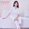 【商场同款】熳洁儿 天丝贡缎家居服短袖长裤套装女士翻领26203008 商品缩略图0