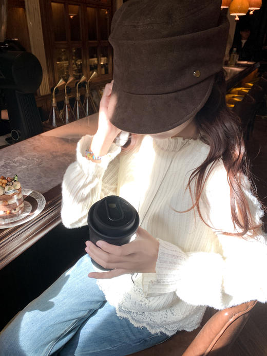 <曾小咸推荐>3.22现货秒杀 ！微信超特价！蕾丝拼接针织长袖T恤 日常129.99 立减70 秒杀59.99！！ 商品图10