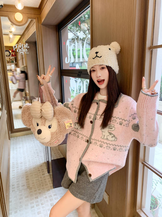 <曾小咸推荐>3.22现货秒杀 ！微信超特价！韩系撞色翻领毛衣开衫  日常189.99 立减100 秒杀89.99！！毛呢短裤秒杀59.99！ 商品图7