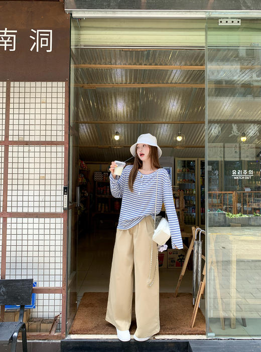 <曾小咸推荐>3.21现货秒杀 ！微信超特价！韩系条纹T恤罩衫 日常139.99 立减80 秒杀59.99！！ 商品图13