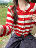 <曾小咸推荐>3.21现货秒杀 ！微信超特价！韩系红白条纹毛衣 日常179.99 立减90 秒杀89.99！！ 商品缩略图5