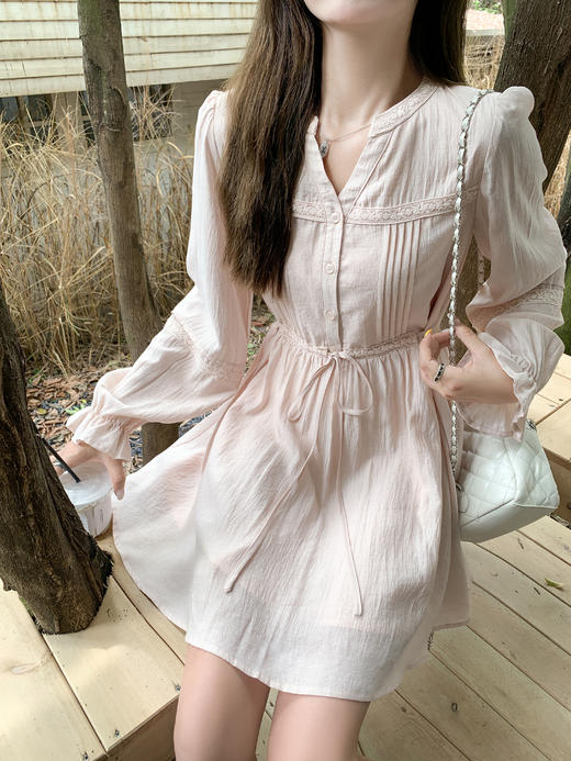 <曾小咸推荐>3.21现货秒杀 ！微信超特价！法式长袖连衣裙 日常219.99 立减120 秒杀99.99！！ 商品图5