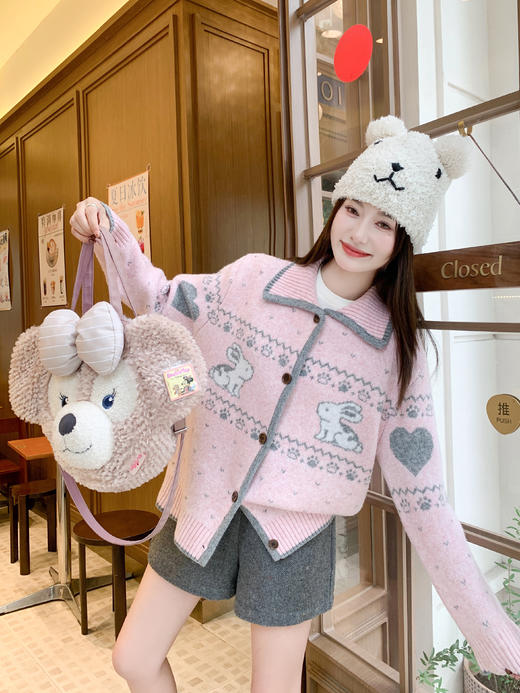 <曾小咸推荐>3.22现货秒杀 ！微信超特价！韩系撞色翻领毛衣开衫  日常189.99 立减100 秒杀89.99！！毛呢短裤秒杀59.99！ 商品图11