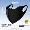 【凉感防晒❗️UPF50+护眼角口罩】肤感冰凉，透气不闷，3D立体成型，轻薄男士纯色防紫外线新款夏季高颜值薄透气冰丝面罩黑色 商品缩略图2