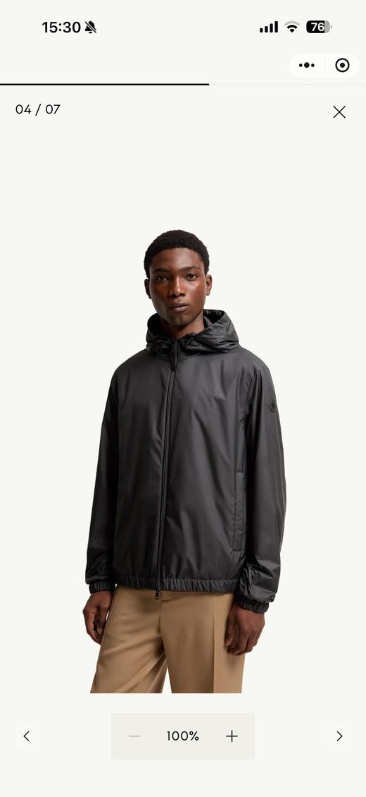 直发 纯原品质，MC的黑标系统 天花板级别  男士 连帽风衣夹克 商品图3