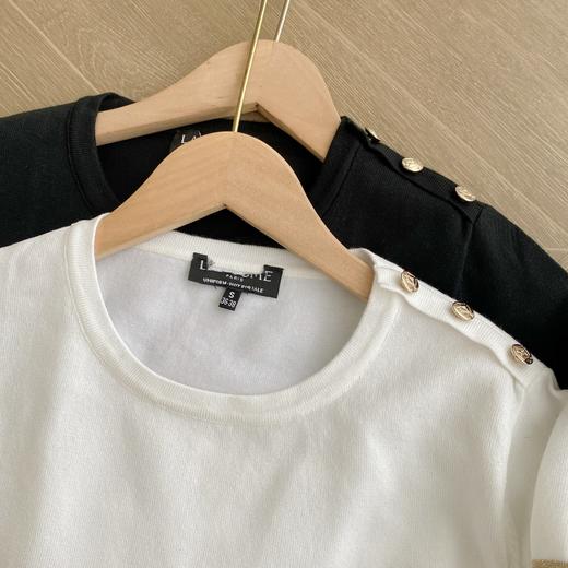 直发【剪标款】出口订单 经典条纹，显瘦百搭圆领九分袖针织衫t恤 商品图5