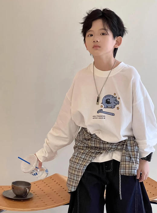 🌼入春【吉米故事▪韩系慵懒风男童合集】！家有儿子的都给我冲‼️谁穿谁可爱的韩系童趣实穿系列！一件难求系列！💕没有一个孩子能拒绝的穿搭模板！ 商品图4