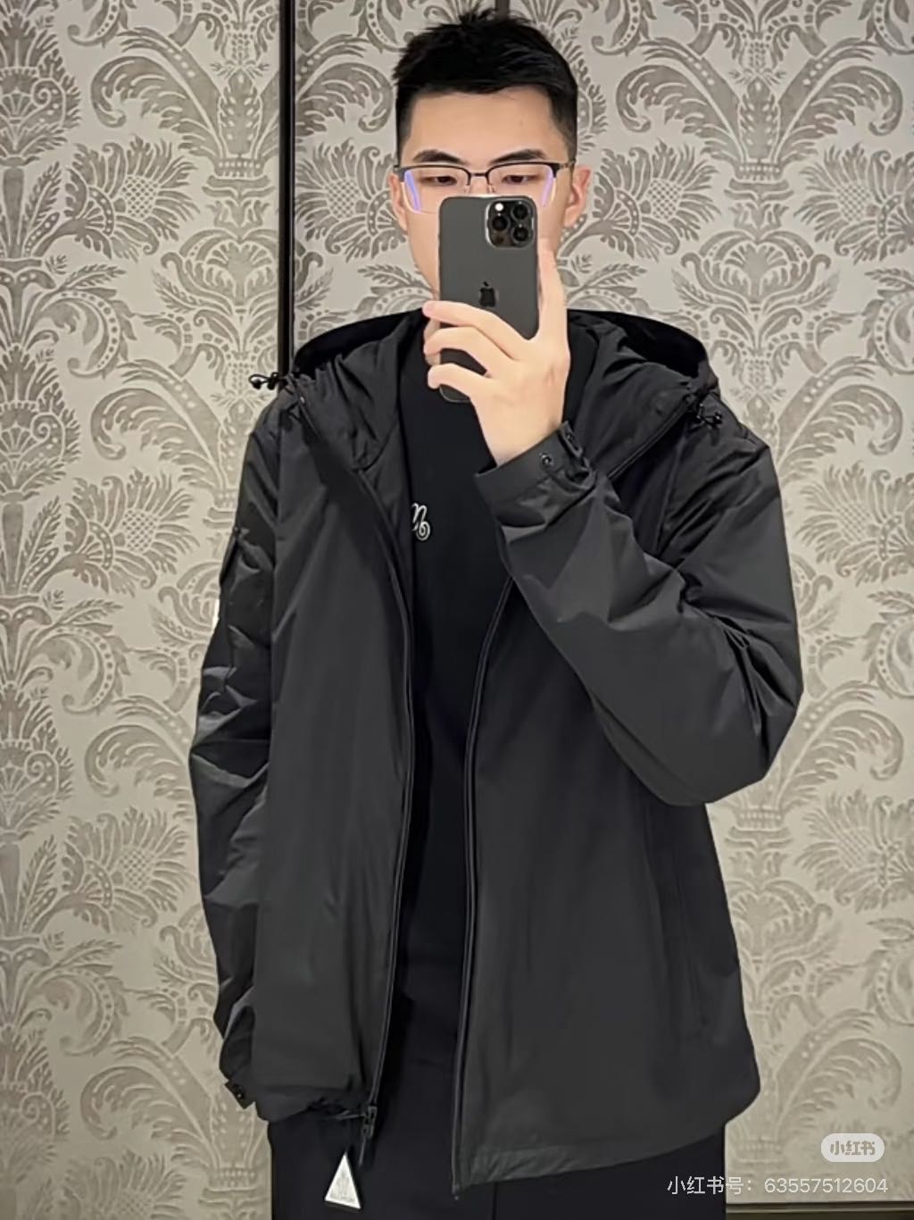 直发 纯原品质，MC的黑标系统 天花板级别  男士 连帽风衣夹克