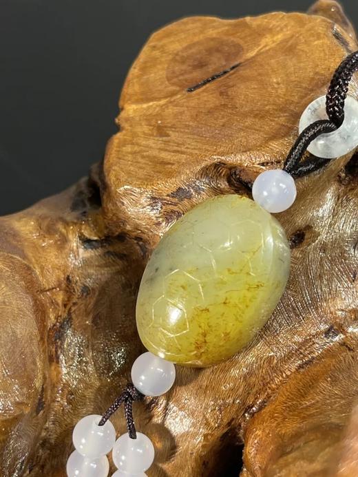 金沁籽料白玉龟壳型勒子，顺丰包邮 商品图12