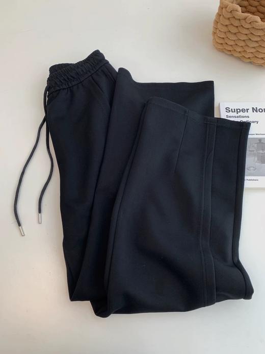 直发【2602】云朵棉·裸感空气·松紧腰侧边缝休闲裤不易皱的弯刀裤 商品图2