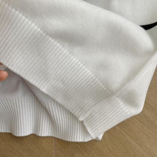 直发【剪标款】出口订单 经典条纹，显瘦百搭圆领九分袖针织衫t恤 商品图7