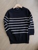 直发【剪标款】出口订单 经典条纹，显瘦百搭圆领九分袖针织衫t恤 商品缩略图1