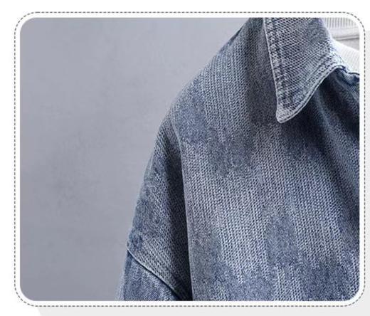 F0320120新款纯棉衬衫多口袋立体印花工装风衬衫外套男女同款 商品图3