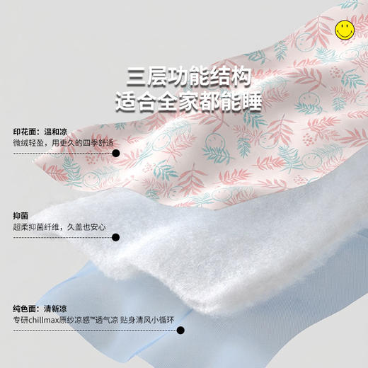 SMILEY 冷感被花草植物款夏季空调被凉爽【本商品不支持用券】 商品图3