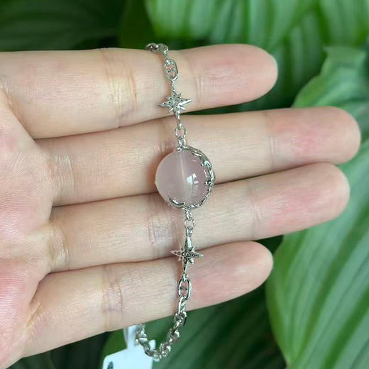 【粉水晶芙蓉石手链】S925银轻奢时尚首饰品送女生节日礼物JT26001-水晶CC 商品图1
