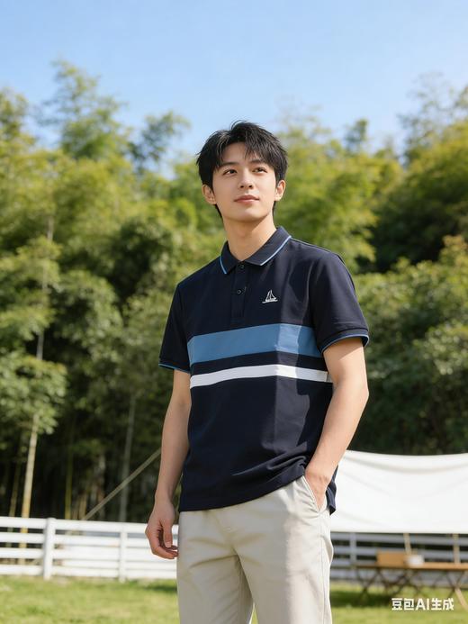 佐丹奴BM男装26年新款凉感防紫外线短袖POLO衫13016305 商品图2