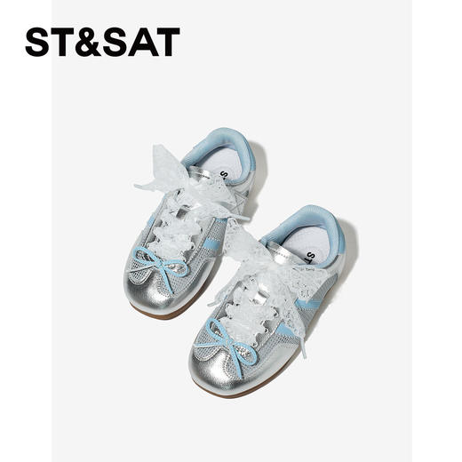 【童鞋】星期六芭蕾风蝴蝶结女童休闲德训SSE2192L1D 商品图1