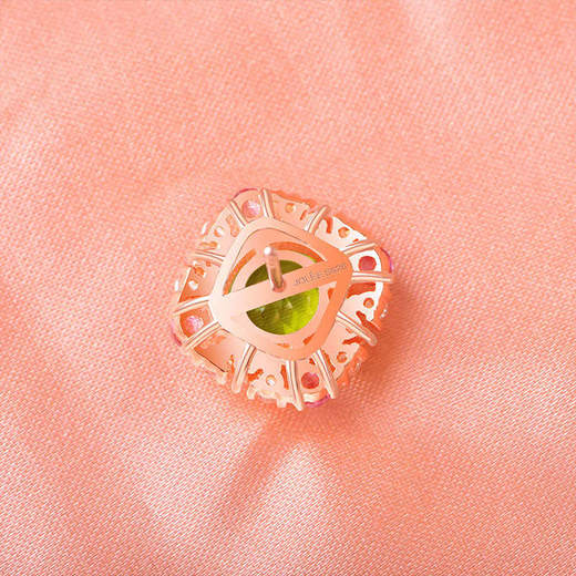 【橄榄石紫水晶项链/耳钉/戒指】周六（3.21）中午12点开始 首饰品送女士节日礼物JE25052/JP25052/JR25052-水晶CC 商品图6