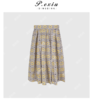 03-4潘依绣丁丁宠粉夏季新款复古法式浪漫压褶显瘦半身裙W98066 商品缩略图0