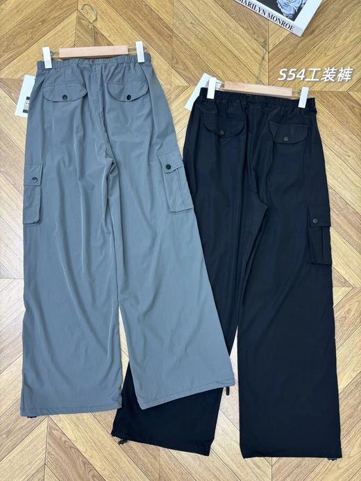 F032050春夏新款时尚简洁百搭防晒速干工装宽松版型长裤 商品图4