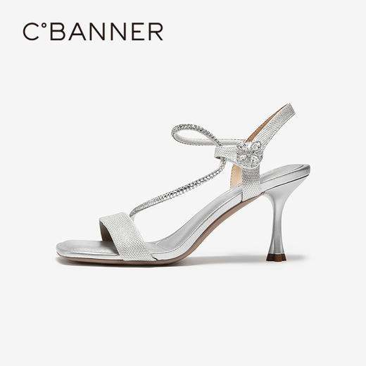 【上新】【静音系列】千百度细高跟时装凉鞋女2026夏季不累脚凉鞋A26381233 商品图2